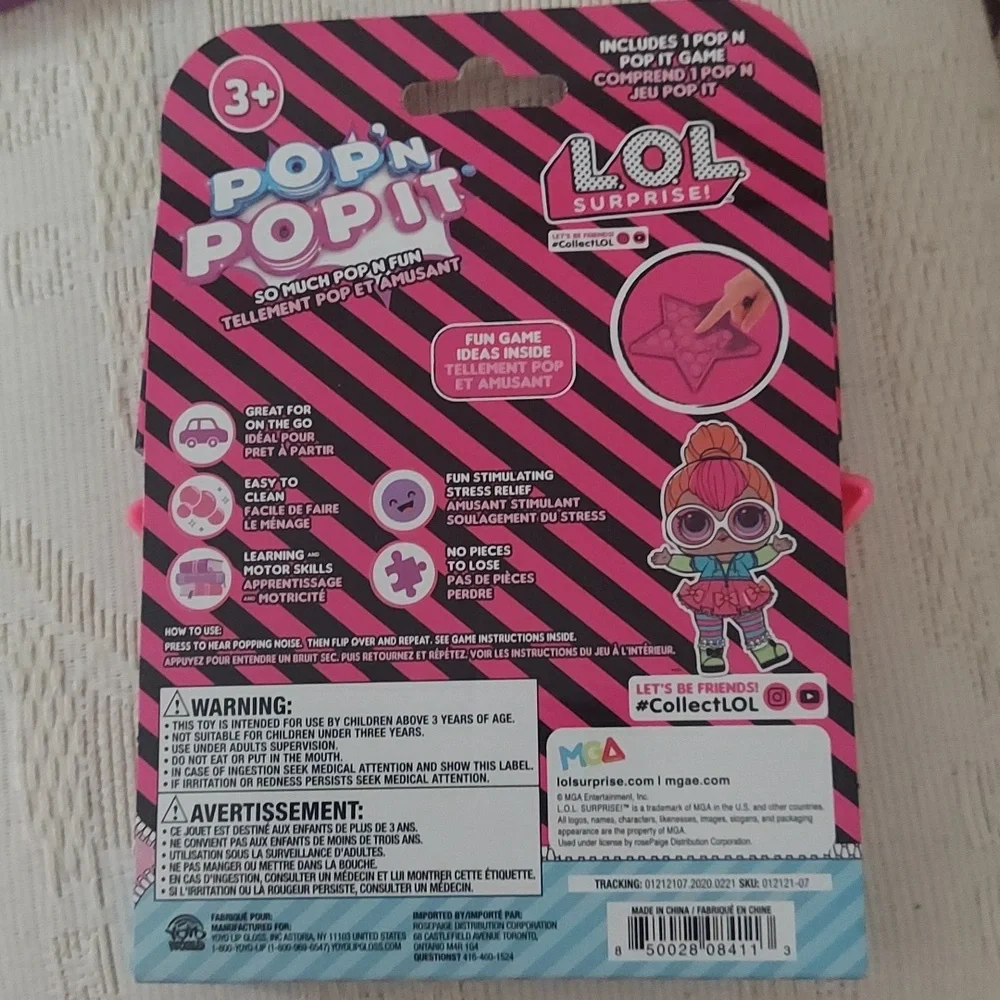 3 Lot  POP N POPIT. Sensory Education Play Emoji  New